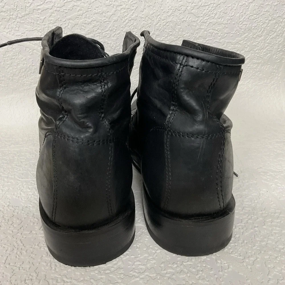 Harley Davidson Tarrson Black Leather Men's Size 8 M Light Boots Moto